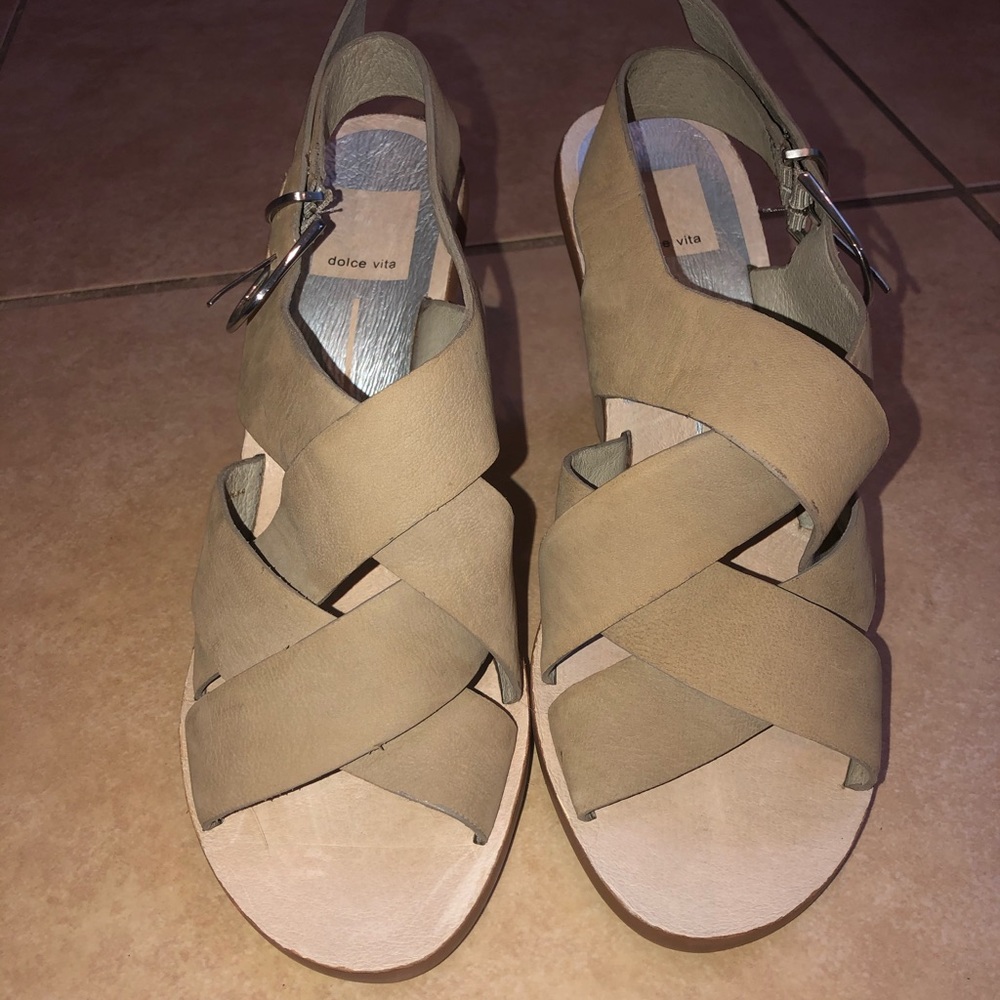 Dolce Vita 4” cork wedge sandals